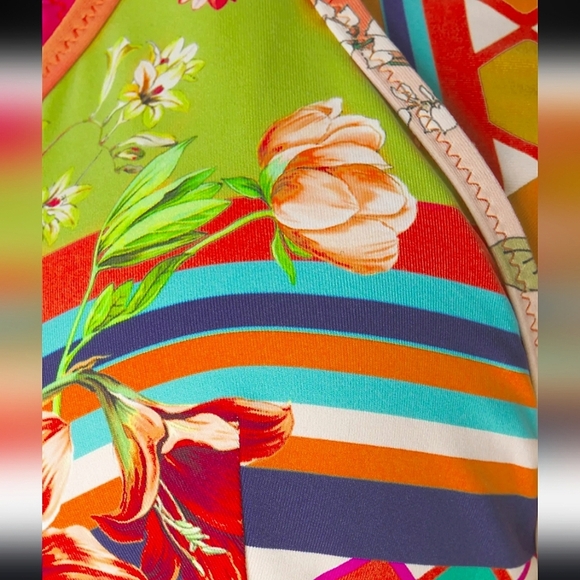 NWT JOHNNY WAS Kaya Bikini Top And Hipster Bottoms 2-Piece Swimsuit Size XS - Picture 4 of 16